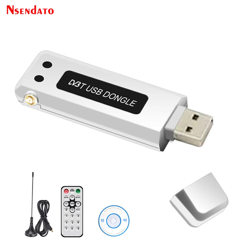 Dongle Stick Digital USB 2,0 DVB-T, sintonizador de TV HDTV, receptor de grabadora con Control remoto, antena - AliExpress Productos