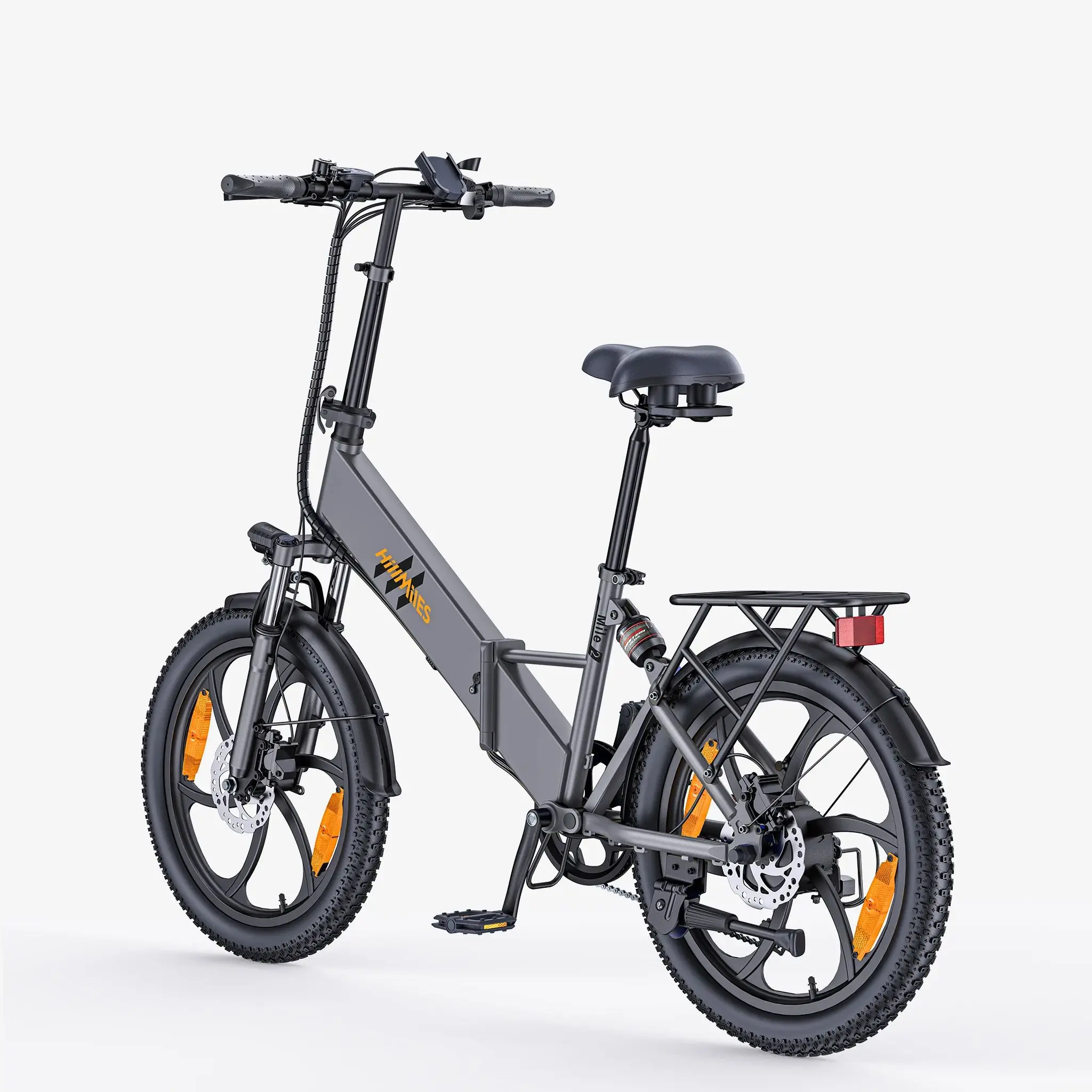Bicicletta Elettrica Pieghevole HillMiles Mile 2 con Motore da 250W, Batteria 36V13AH, Pneumatici Fat da 20 Pollici per il Commuting Urbano - immagine 3