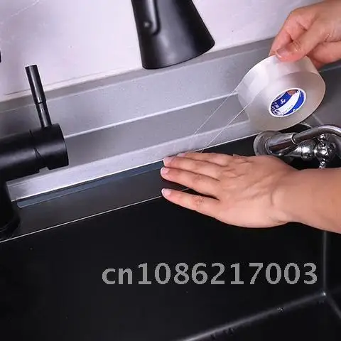 

Waterproof Self Adhesive Nano Tape Bathroom Kitchen Shower Sink Bath Sealing Strip Tape Mould Proof Tape Waterproof Adhesive