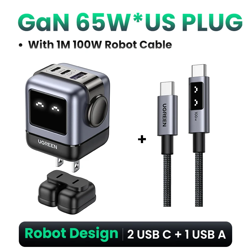 US Black Robot Cable