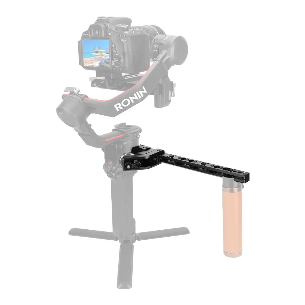 Kimrig Gimbal Extension Dual Nato Rail Manopola A Sgancio Rapido Lock Monitor Mount Adapter Con Arri Rosetta Per Dji Ronin Rs2 Rsc2