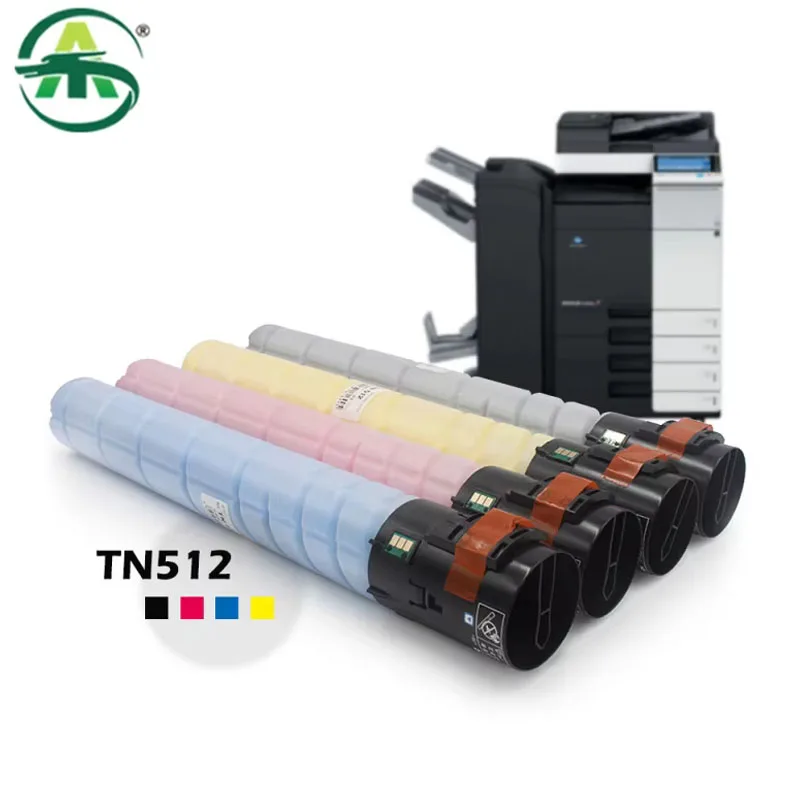 1Set TN512 Copier Toner Cartridge Compatible for Konica Minolta Bizhub C454 C554 Copier Cartridges Powder Supplies 4pcs