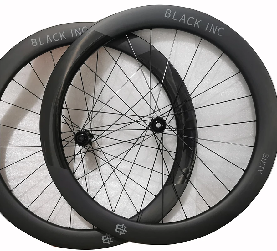 

Fifty Sixty Carbon Road Bike Disc Clincher Tubeless Wheels Customized Sticker Disc Bike Wheelset 700c Ceramic Ratchet 54T Hub