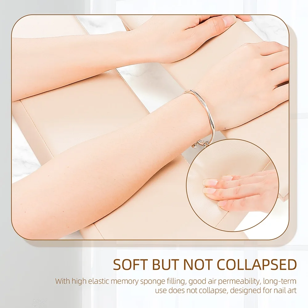 Manicure Hand Rests Hand Pillow Set Beveled Nail Art Support Table Pedicure Foot Rest Holder Foot Nail Cushion 2Pcs nail art hand pillow nail hand rest nail arm rest