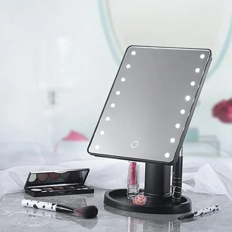 LED Makeup Mirror Magnification Vanity Mirror with Touch Switch Dimmable with 180 &deg; Rotation Dressing Table Light