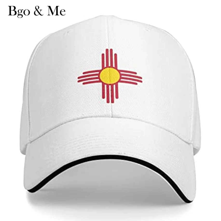 

New Mexico State Flag Unisex Baseball Cap Fits Men Women Adjustable Dad Hat Sandwich Bill Cap