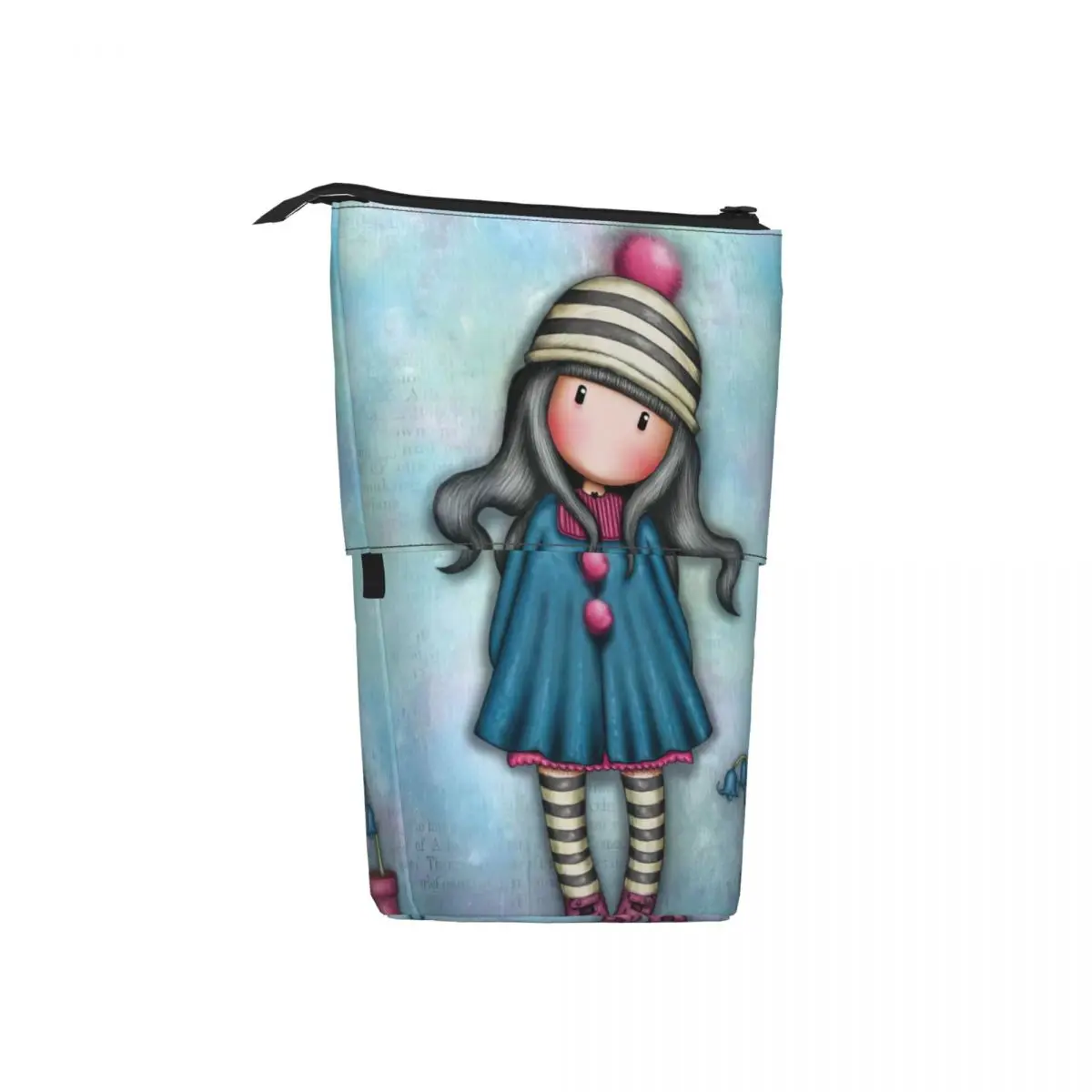 Gorjuss Gymnastics Design Pen Box Student School Zipper Pen Bag Child Stationery Bag Pencase Vertical Retractable Pencil Case 2