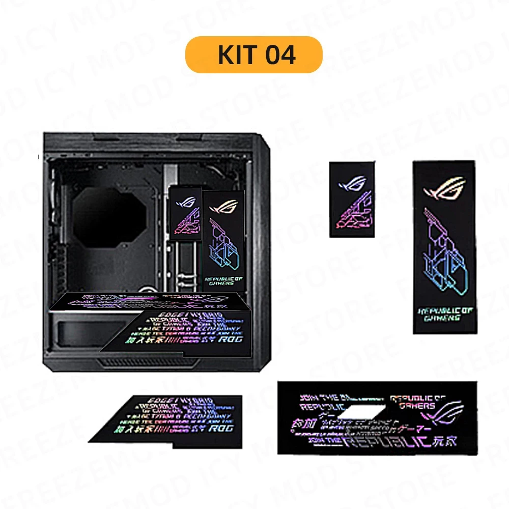 argb mod combo diy srtix decoração gabinete reequipamento gabinete gamer
