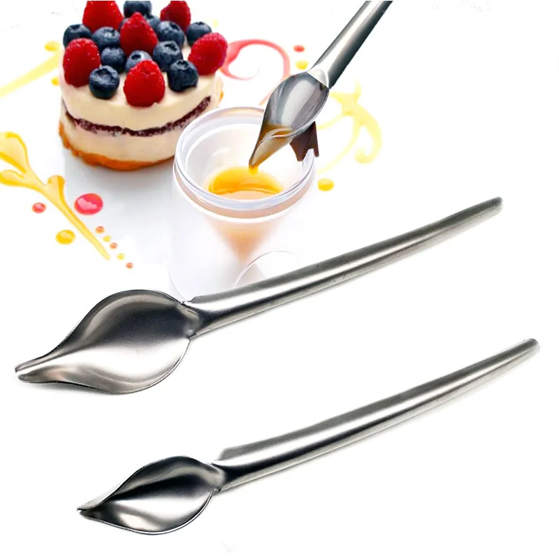 Chef Decoration Spoon Decorate Sushi Food Draw Tool Design Sauce Dressing Plate Dessert Bakeware Cake Gastronomy Coffee Spoon