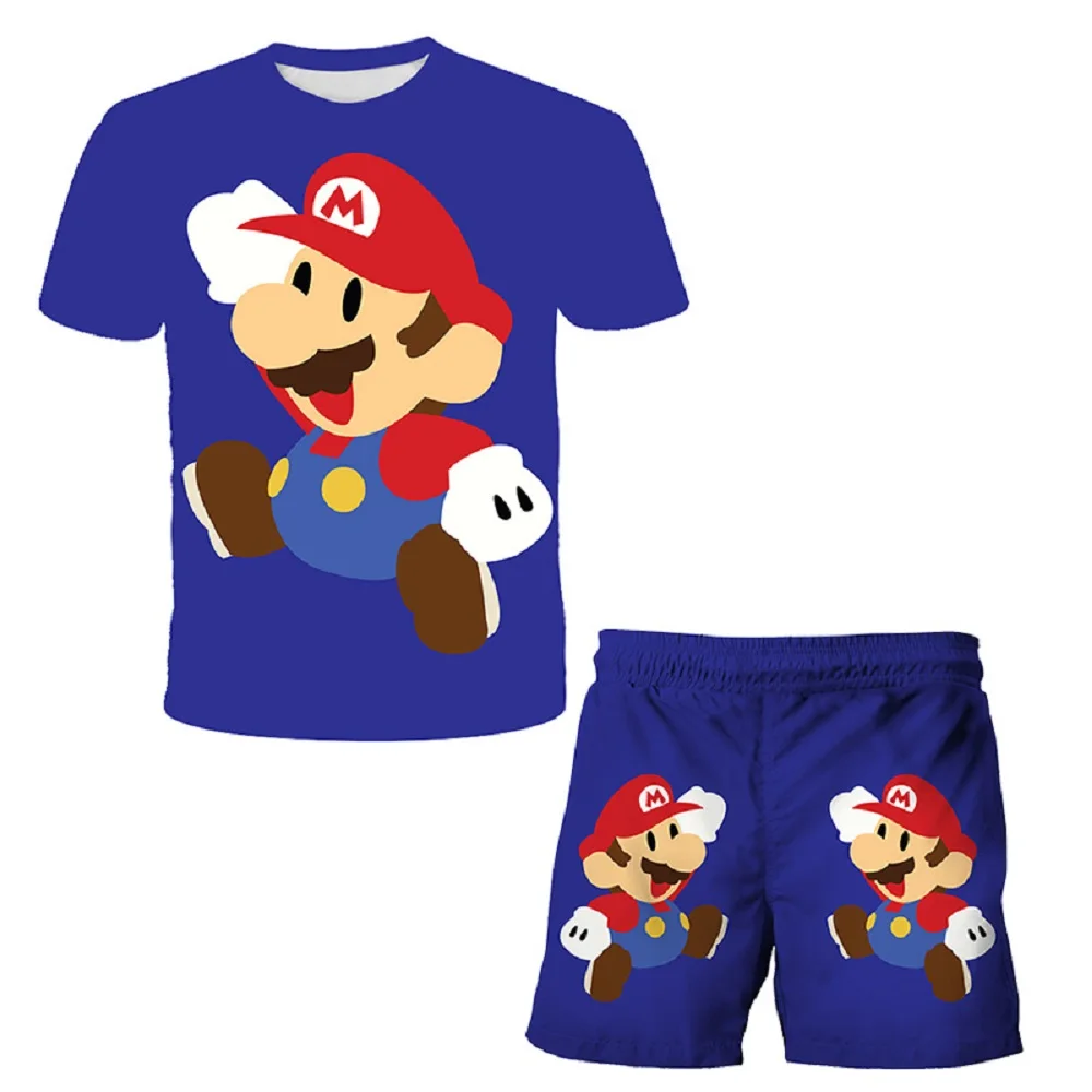 Children's Swimsuit Twopiece Super Mario Swimsuit Boys' Swimming Short