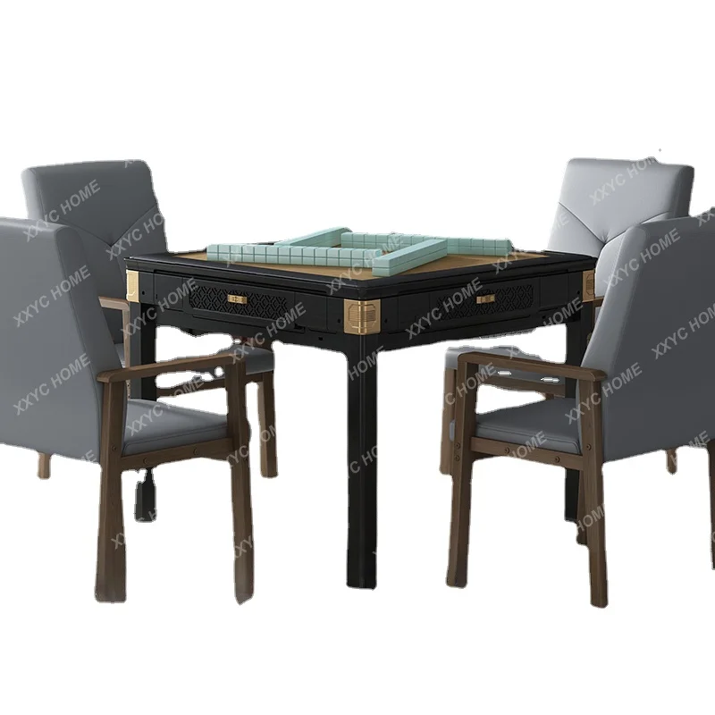 

Imitation Solid Wood Mahjong Machine Automatic Household Multi-Functional Dining Table Dual-Use Mahjong Table furniture