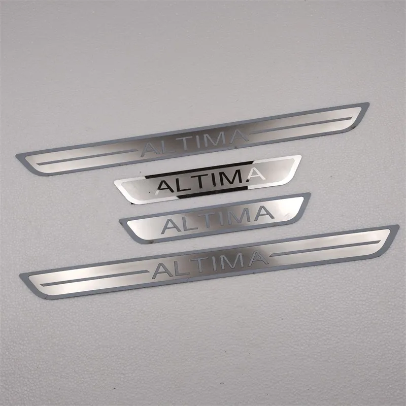 Car Accessories Door Sill Scuff Plate Cover Trim Stainless Steel Threshold Pedal Styling Protect For Nissan Altima 2011--