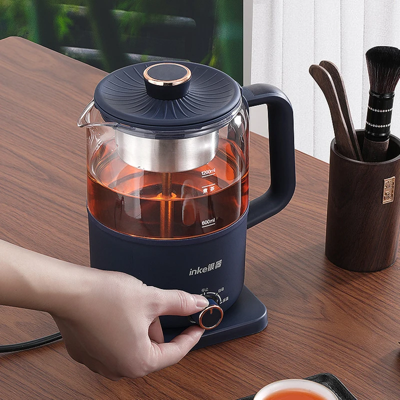 

1.2L Electric Kettle Automatic Steam Spray Teapot with Filter 600W Glass Teapots Thermo Pot Tea Maker Boil Water Kettle 220V