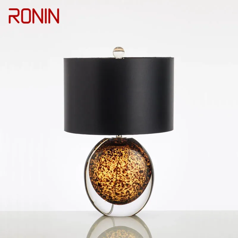 

RONIN Nordic Glaze Table Lamp Modern Art Iiving Room Bedroom Study Hotel LED Personality Originality Desk Light