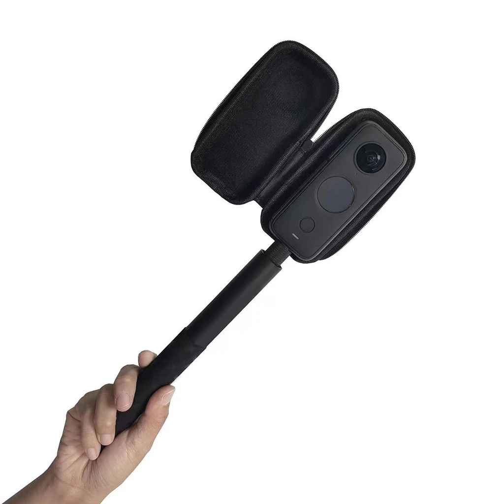 Für Insta360 X5 X4 Tragbare PU-Aufbewahrungstasche, kratzfeste Schutzhülle für Kamera mit halbem Reißverschluss – Detail 6
