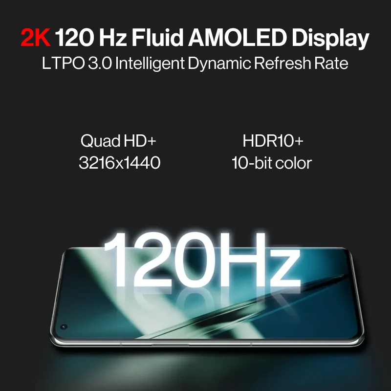 Version mondiale OnePlus 11 5G Smartphone Snapdragon 8 Gen 2 2K 120Hz AMOLED Display 100W SUPERVOOC Charge 50MP