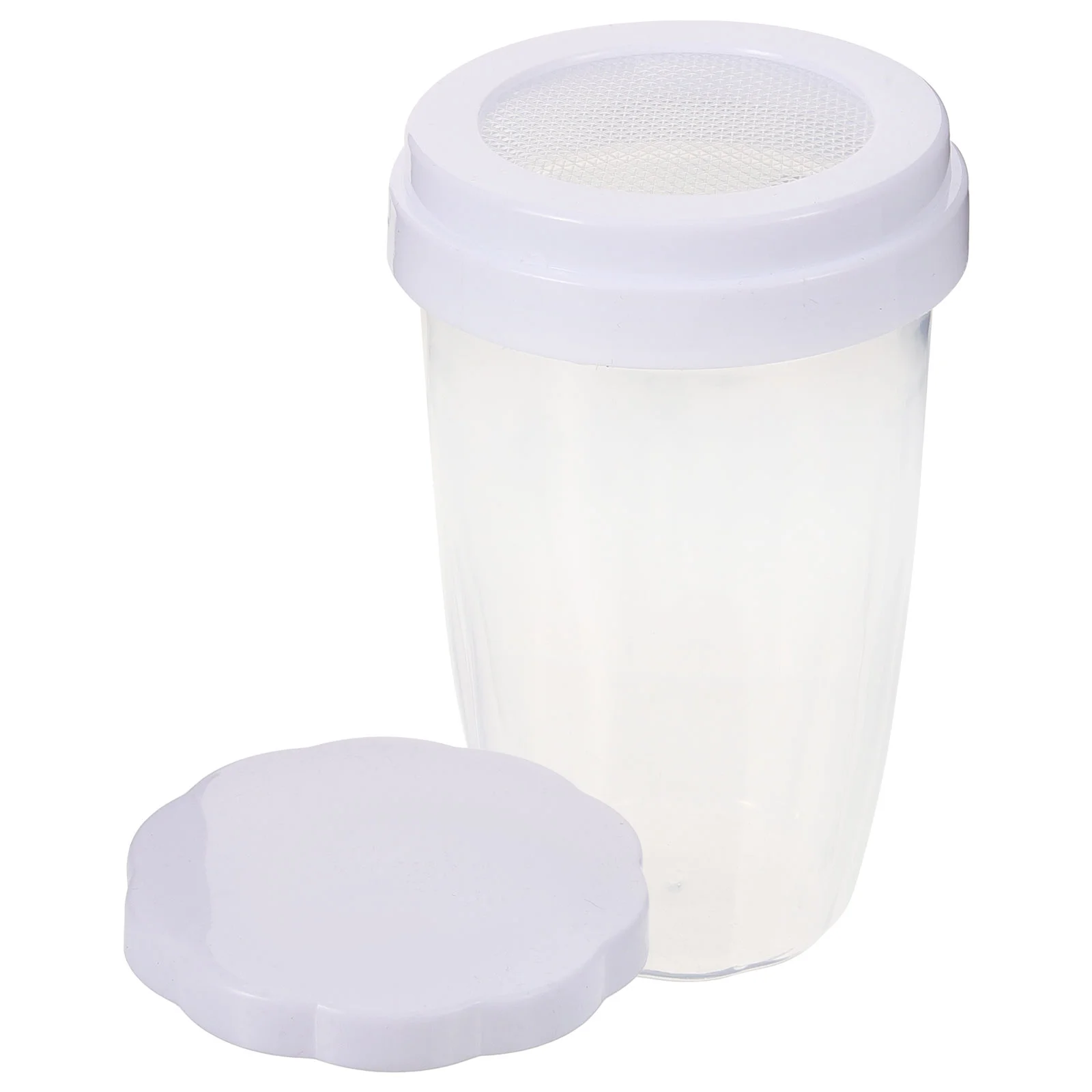 

Powdered Sugar Shaker Reusable Chocolate Powder Cocoa Powder Shaker Duster and Lid