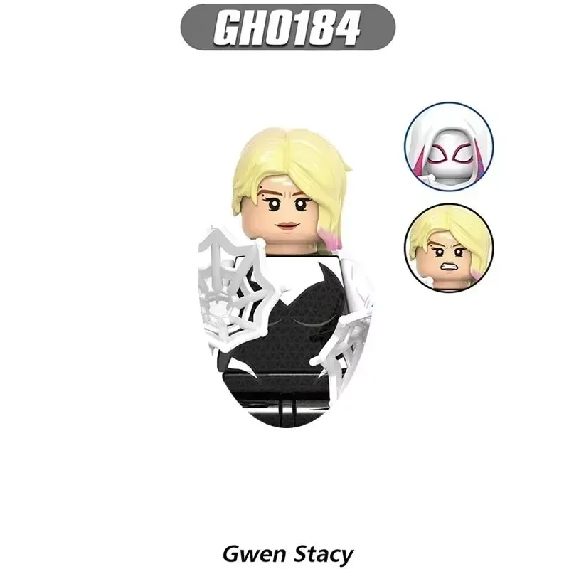 G0124 Spiderman Gwen stacy Building Blocks Hero Anime Bricks Dolls Mini Action Toy Figures Assemble Blocks Children Gifts 3