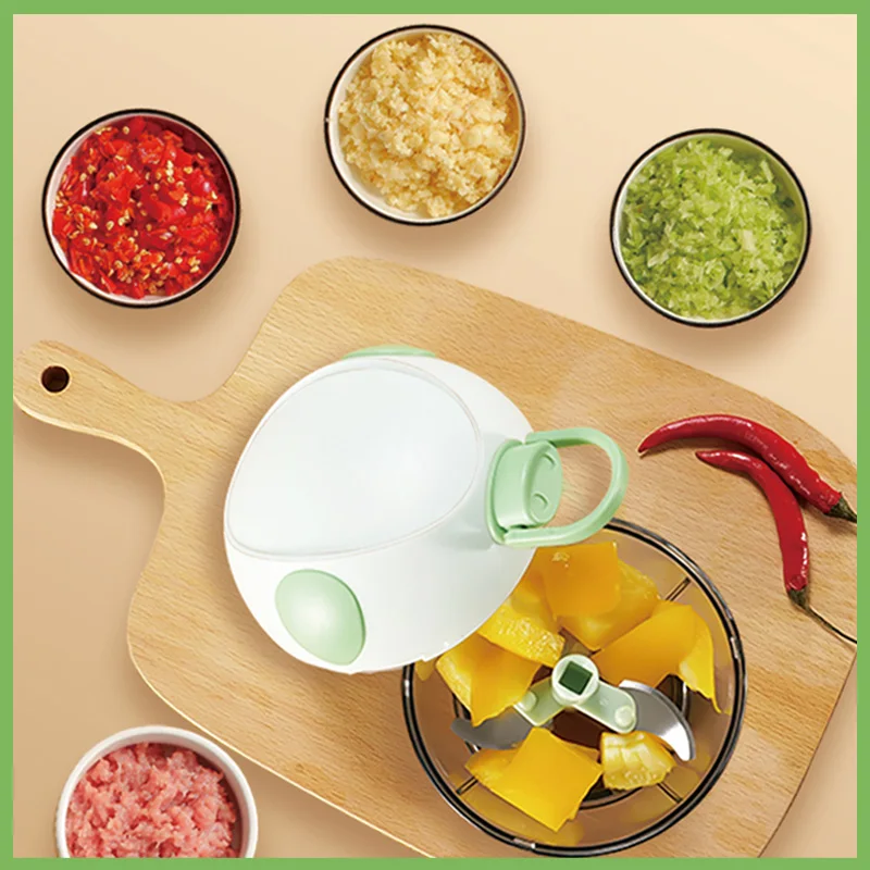 Manual garlic puree Kitchen small garlic machine Portable cutter Kitchen tools manual multi-functional vegetable cutter