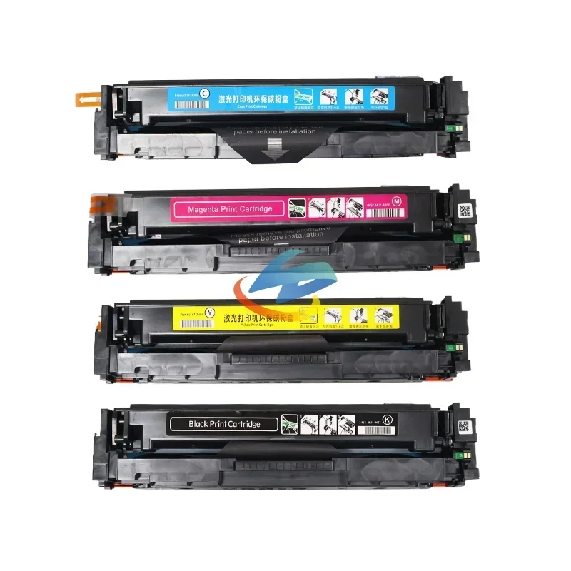 4PCS CF410 CF411 CF412 CF413 Toner Cartridge Compatible for HP Color LaserJet Pro M452dn Dw MFP M377dw 477fdw High Quality