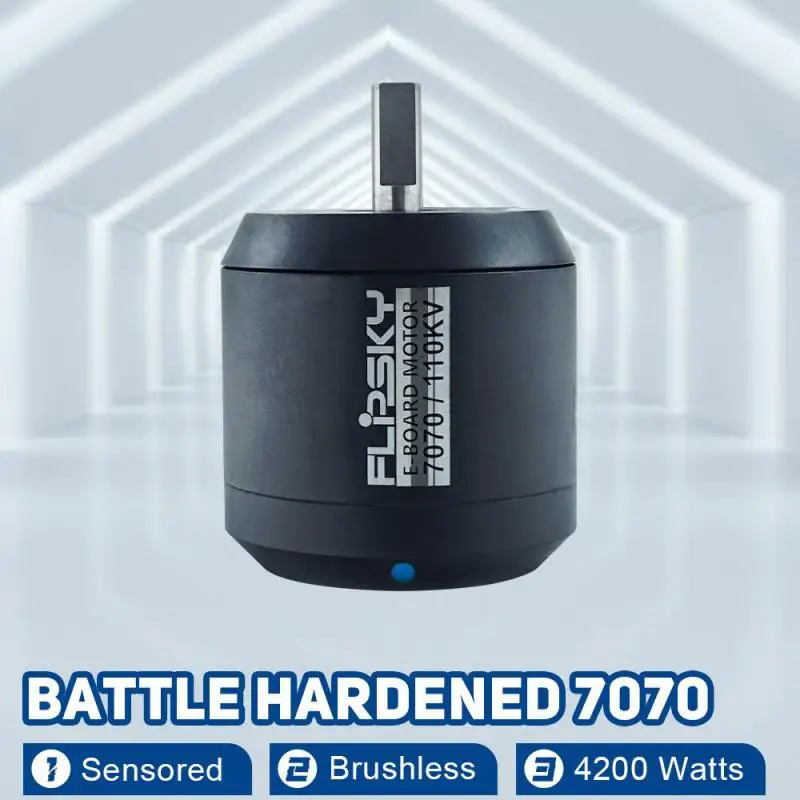 Flipsky Sensored Outrunner Brushless Dc Motor Battle Hardened 7070 110kv 4200w For Electric Skateboard/ Ebike/ Scoote/ Robot