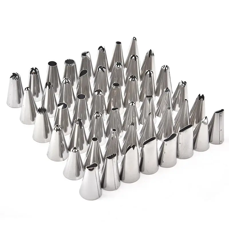 

Pcs Stainless Steel Pastry Nozzles For Cream With Pastry Bag Cake Decorating Icing Piping Confectionery Baking Tools Set