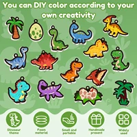 Magic Foam Texture Painting Kit 3D Art Craft Aqua Puff Paint Kit with 12 Colors Pens DIY Foam Texture Paper Kit for Painting Art 4