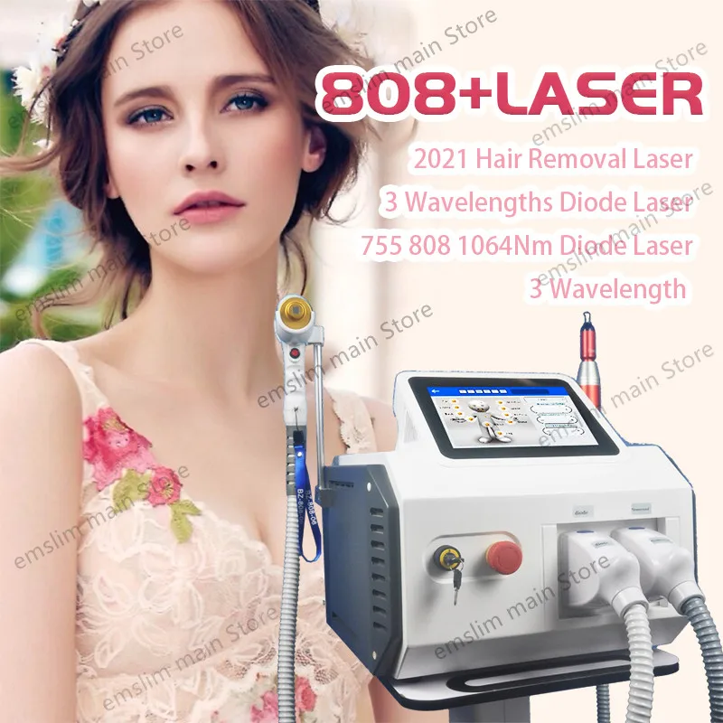 Hot Selling 2-in-1 Multifunctional Beauty Machine High Quality Diode Laser Hair Removal Tattoo Removal Picosecond