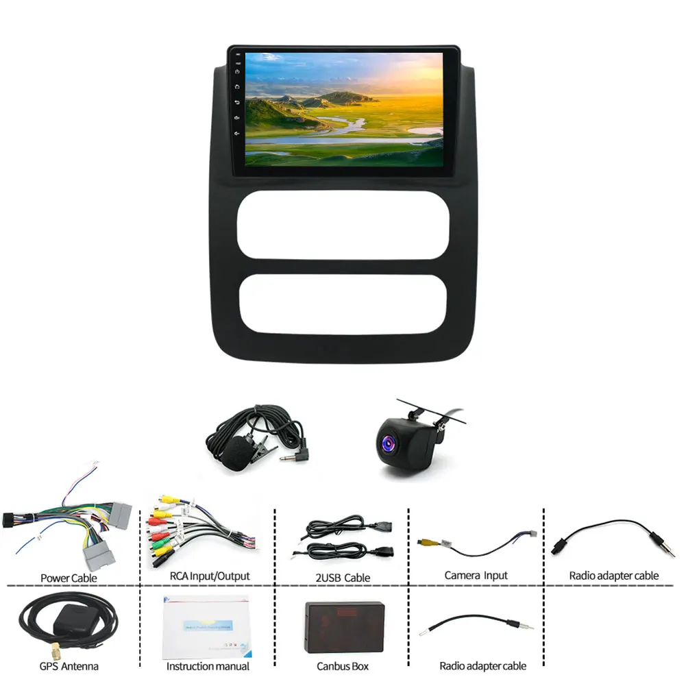 9 Inch Android 13.0 4GB+64GB For Dodge RAM 1500 2500 3500 2002-2005 Car GPS Navi Multimedia Player Radio Tape Head Unit