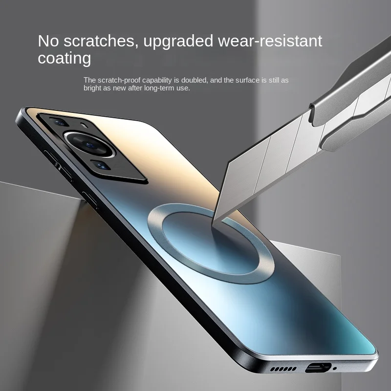 Sleek Magnetic Wireless Charging Protective Case - Hard Matte Finish