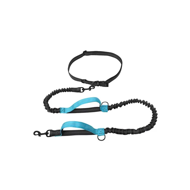 Reflective Leash Traction Rope Pet Dog Running Belt Elastic Hands ...