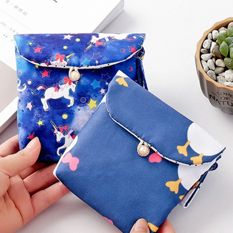 

Portable Sanitary Napkin Pads Storage Bag Feminine Menstruation First Period Bag
