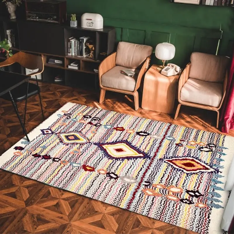 Bohemia Retro Carpets Living Room Decoration Big Szie Rugs Dining Room Decor Bedroom Morocco Lounge Rug Large Area Floor Mats 2