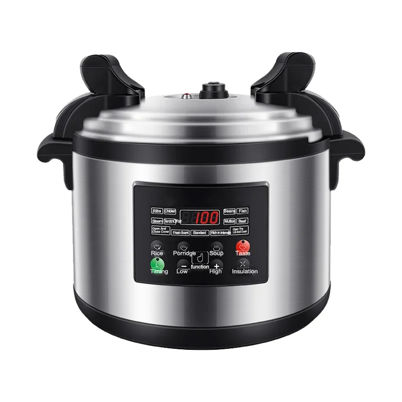 Large Multi-Purpos Stew Mutton Rice Ugali Cooker Stainless Steel Commercial MultCooker 15L 18L 20L Electric Pressure Rice Cooker