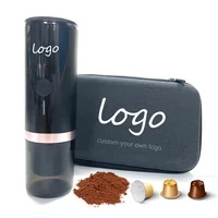 Factory Low Price Electric Espresso Silver Mini Coffee Maker OEM Outdoor Camping Portable Espresso 2