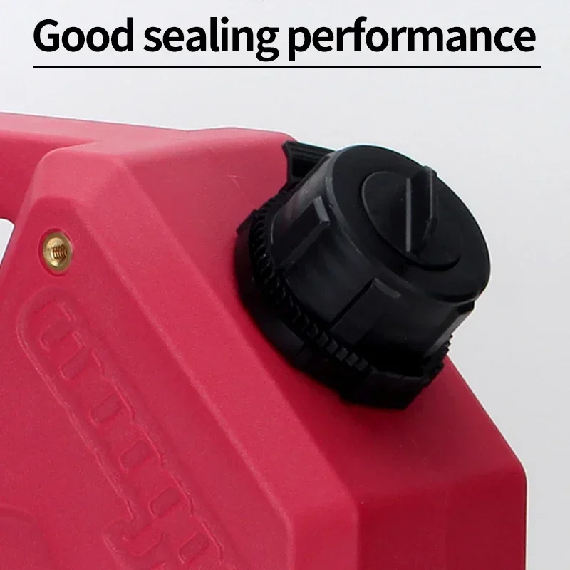 Portable Anti-Static Explosion-Proof Light Oil Drum Bucket 6.84LT 1.8 Gallon Gasoline Orange Car Spare Trailer Parts Accessories