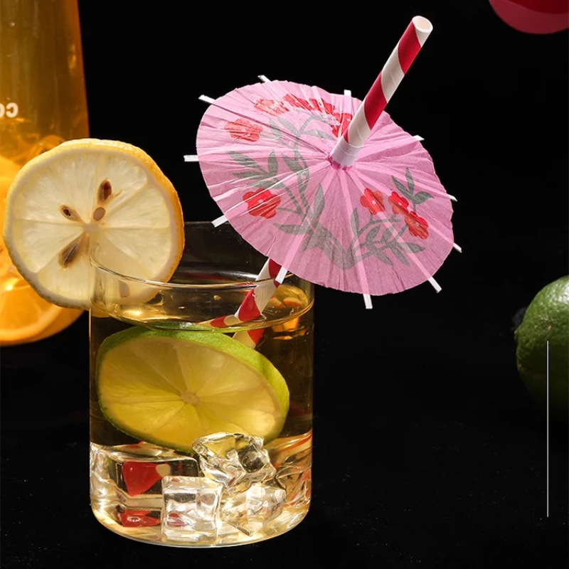 Disposable Straws Biodegradable Environmental Protection Holiday Party Juice Drink Cocktail Decoration Colorful Straws disposable plastic straws