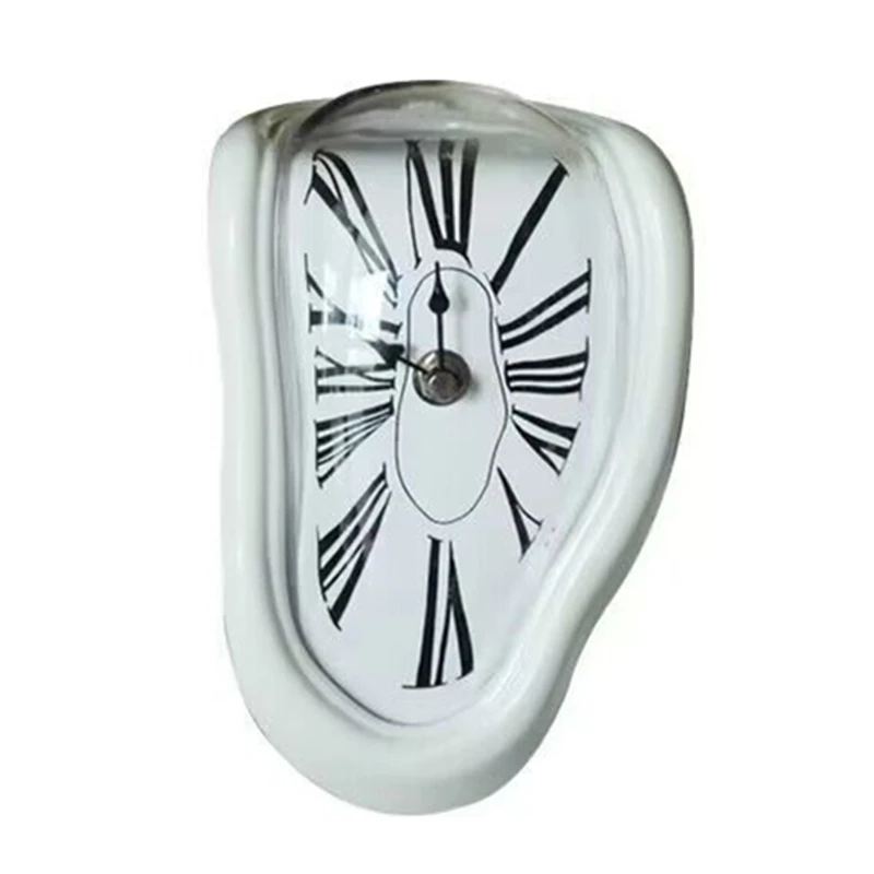 Popular Rome Gold Melting Clock Salvador Dali Watch Melted Clock for Decorative Home Office Shelf Desk Table Funny Creative Gift