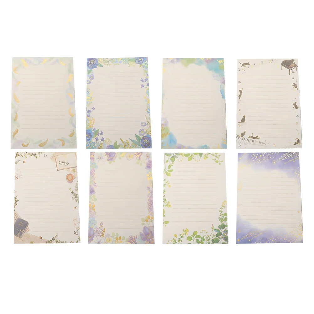 

Color Stationery Creative Letter Paper Writing Lined Decorative Vintage