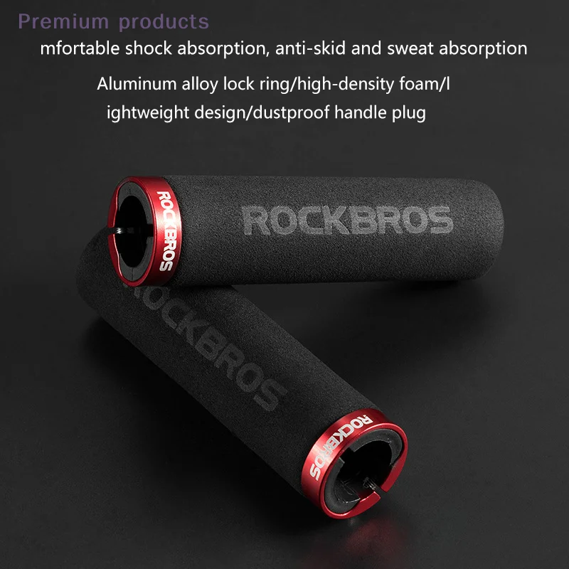 Cycling Bicycle Gear Grips Bike Silicone Sponge Handlebar Soft Ultralight Grips Anti-skid Shock-absorbing Bike Part