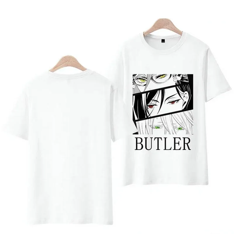 Black butler anime 3d t-shirt clothing men women t-shirts tops o-neck short sleeve harajuku unisex t-shirts t-shirt
