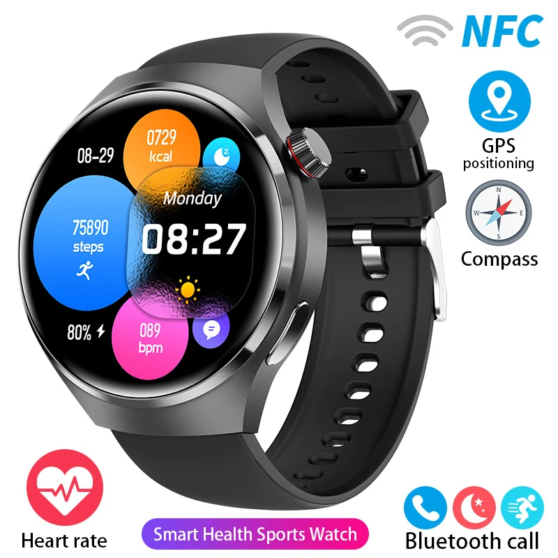 New relogio Smart Watch Men For Huawei GT4 Heart rate BluetoothCall NFC  IP68Waterproof Smartwatch mujer Electronic women watches - AliExpress