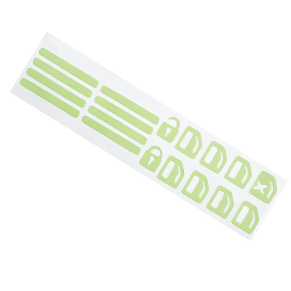

Vinyl Button Sticker Replacement Waterproof Window Adhesive Car Luminous Panel Set Console Practical High Quality