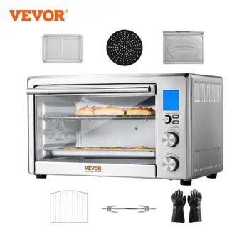 VEVOR 10-IN-1 Convection Oven, 28L/29.6Qt Multifunctional Conventional Oven Countertop, 1800W 4-Tier Toaster 1