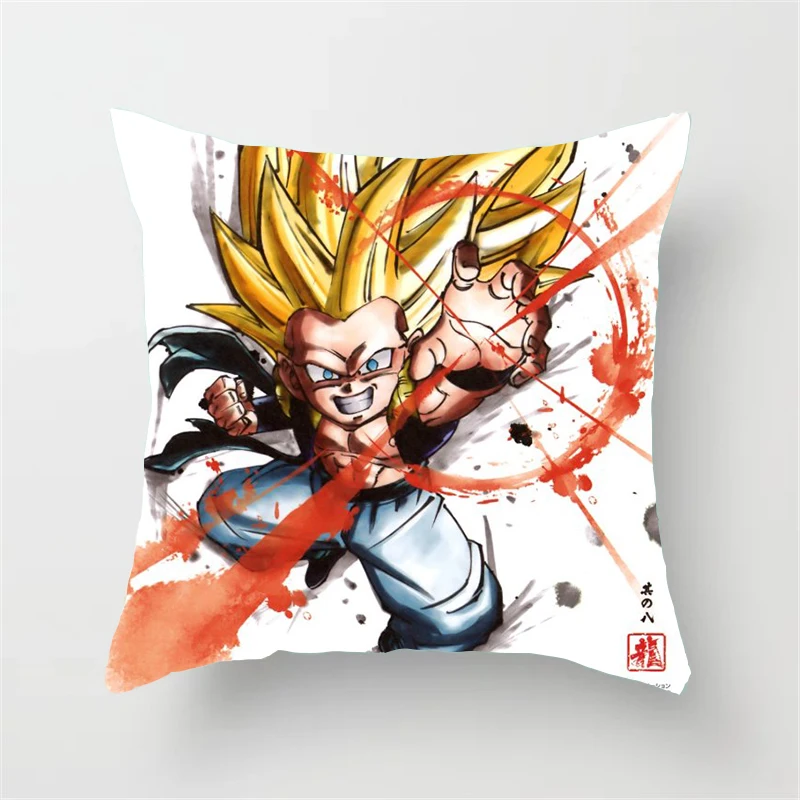 Anime Dragon Ball Pillow Cover Cartoons Son Goku Action Figures - Main Image