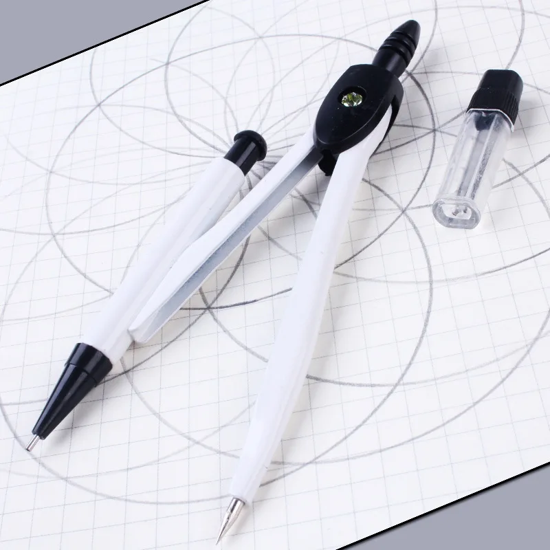 Drawing Compass Stainless Steel for Math Geometry Circles School Supplies