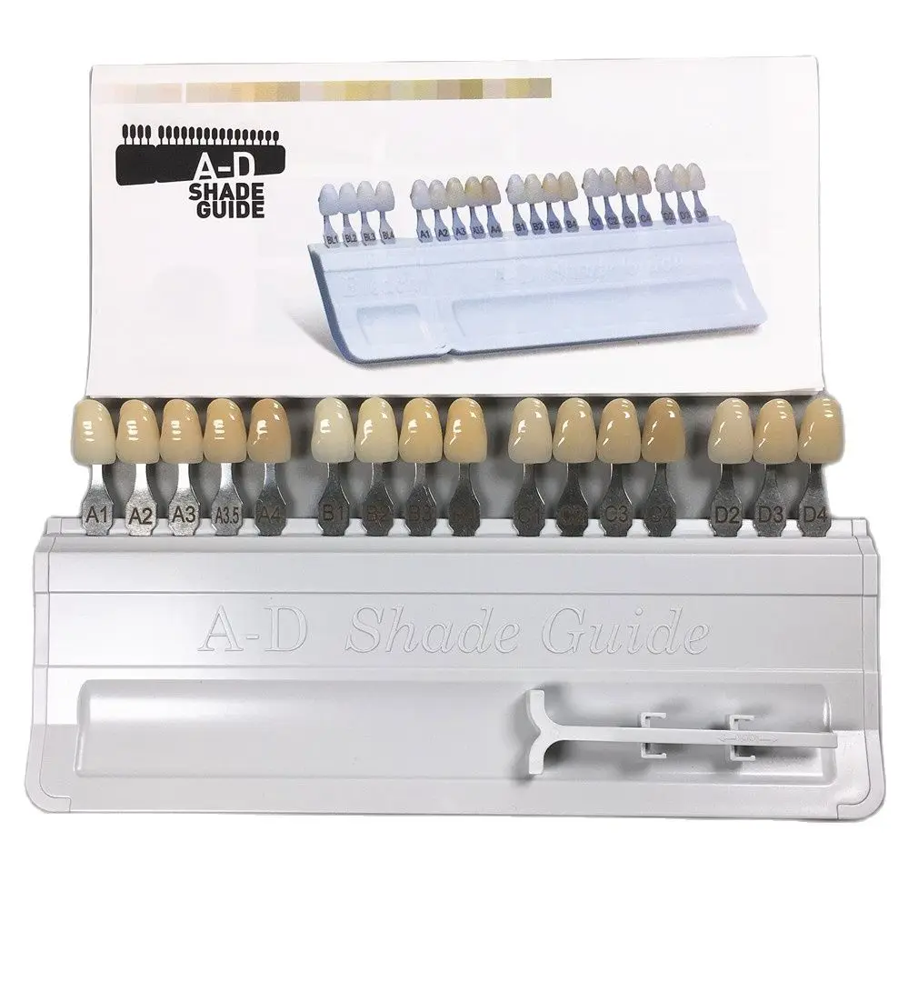 

Dental Teeth Shade Guide Ivoclar Vivadent 16 Color Porcelain Material ND1-9 Tooth
