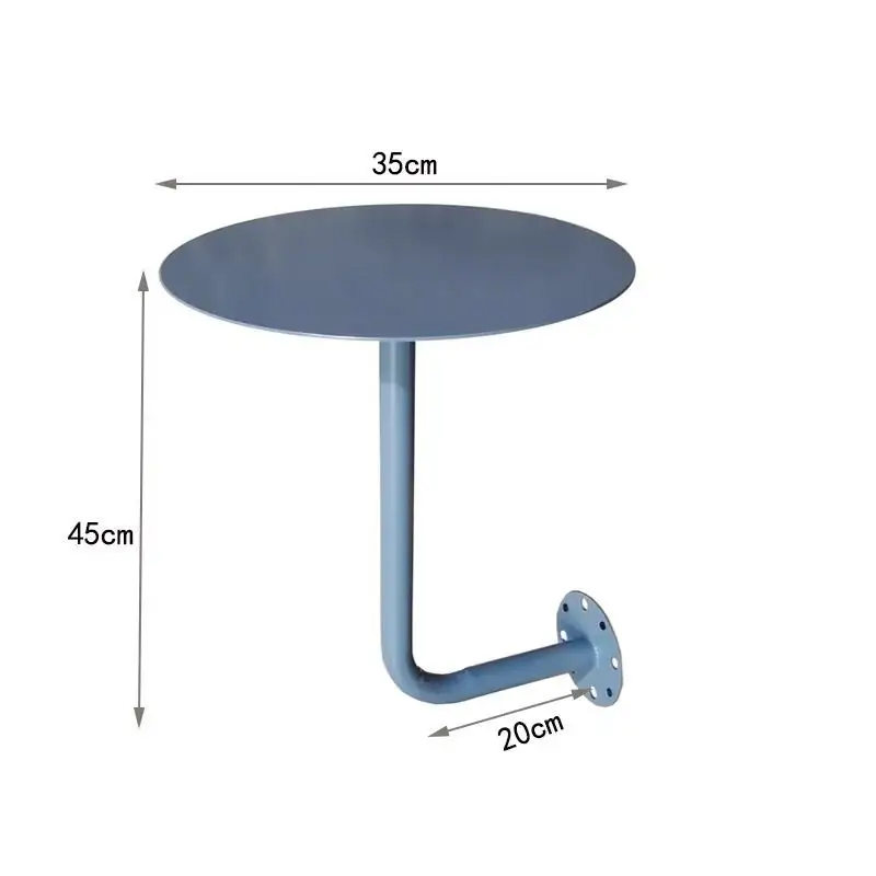 Wall-Mounted Small Round Table for Cafe Milk Tea Shop Corner Booth Space-Saving Bistro Counter Dessert Bar Wall Installation - Image 9