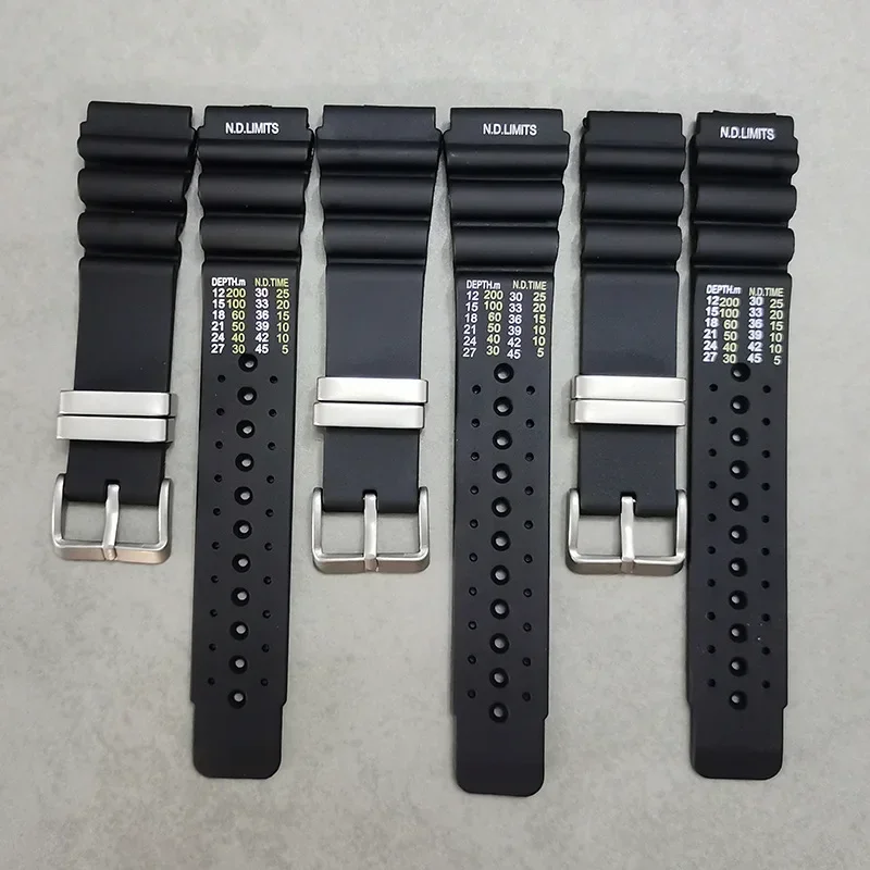Men's Rubber Sport Strap - Durable Resin Replacement Watch Band
