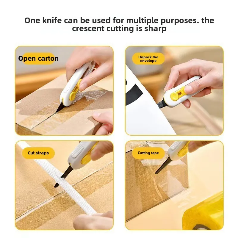 Magnetic Suction Courier Knife Utility Knife Does Not Hurt Hand Mini Portable Unpacking Machine Express Delivery